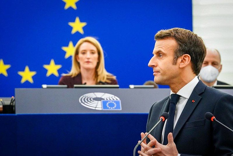 Emmanuel Macron Addresses the European Parliament in Strasbourg