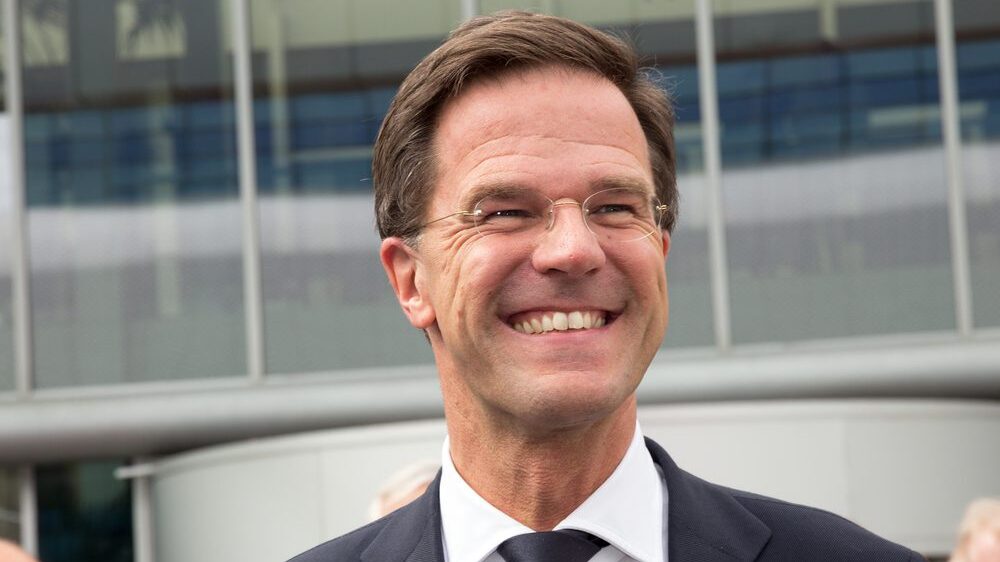 Dutch Prime Minister Mark Rutte headshot smiling