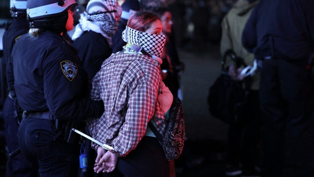 New York Police Storm Columbia University Pro-Palestine Protest