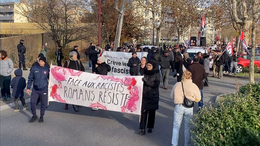 A far-left demonstration one year after the death of 16-year-old Thomas