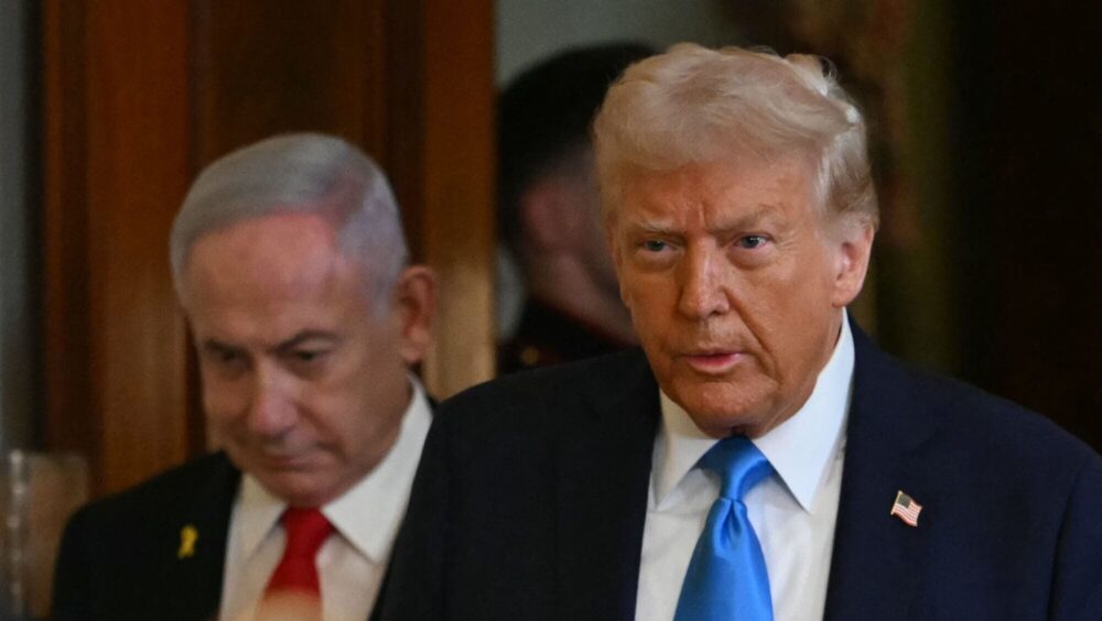 US President Donald Trump and Israel's Prime Minister Benjamin Netanyahu