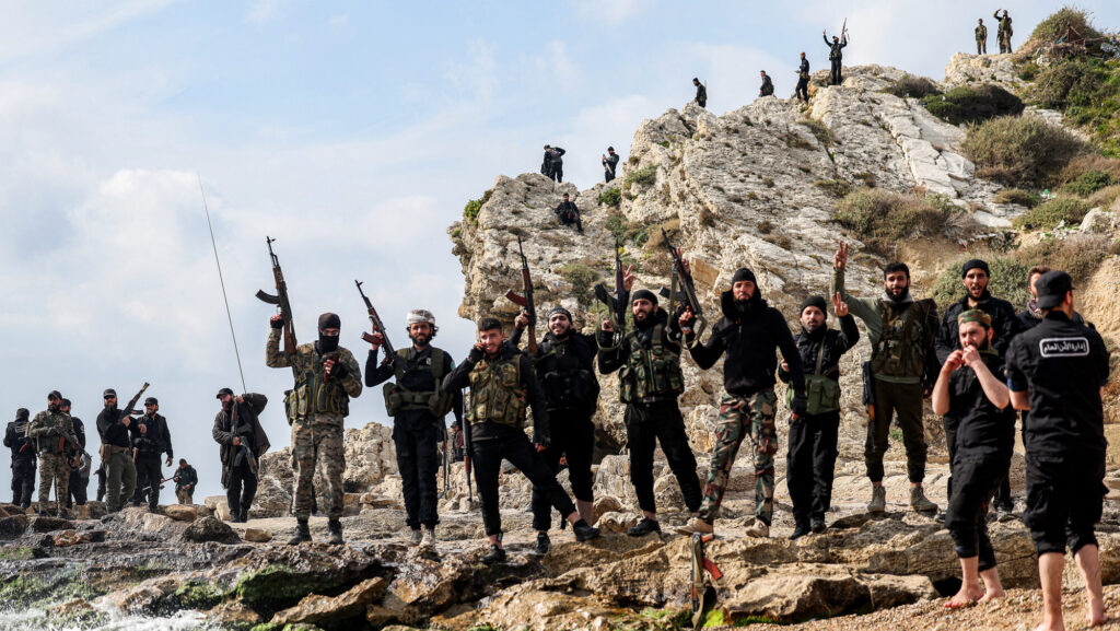 Militants loyal to the interim Syrian government