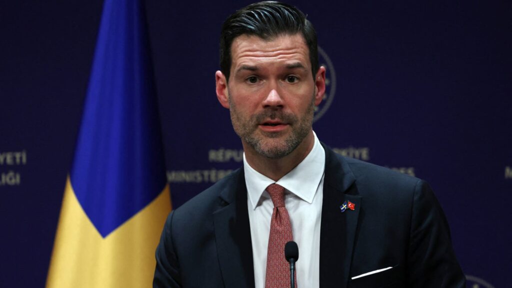 Swedish migration minister Johan Forssell