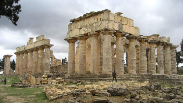The temple of Zeus in Cyrene, in modern Libya (c. 500 BCE). Cyrene was the greatest Greek city in Africa. It was the first rival of Carthage and the home of the Cyrenaics, the hedonistic philosophical school founded by Aristippus of Cyrene (435-356 BCE).