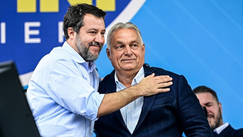 Italian Deputy PM Matteo Salvini and Hungarian PM Viktor Orbán