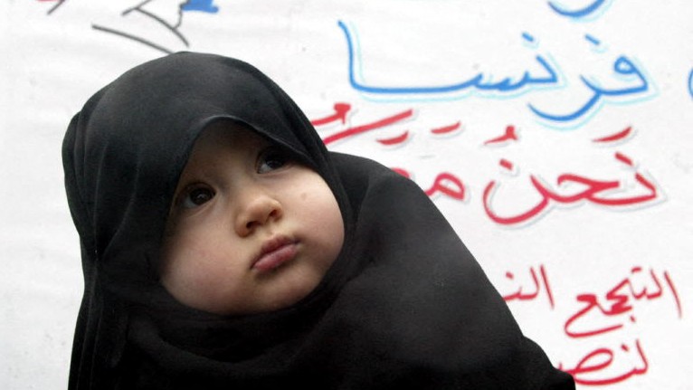 11-month-old baby in Beirut (AFP)