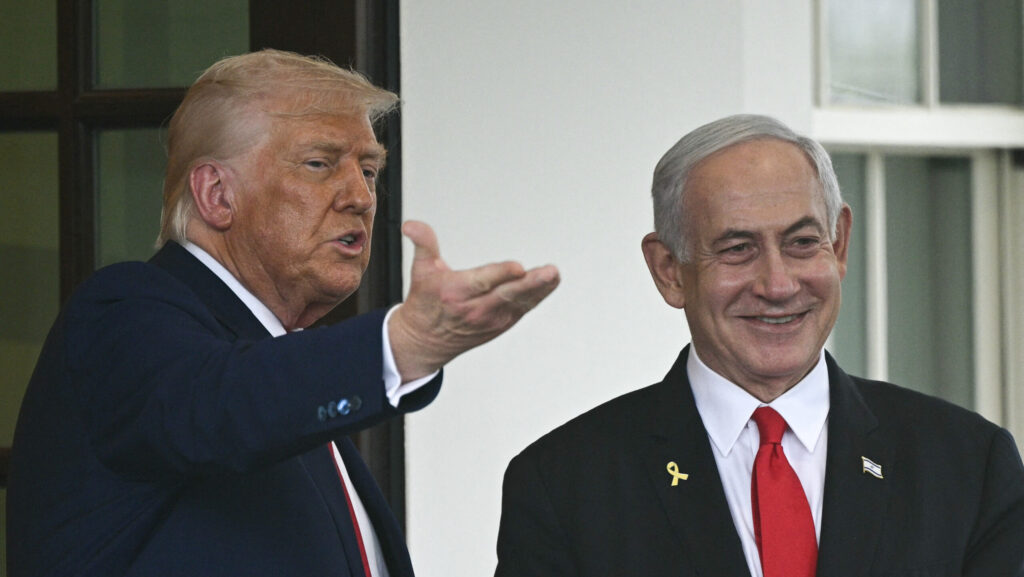 Donald Trump and Benjamin Netanyahu