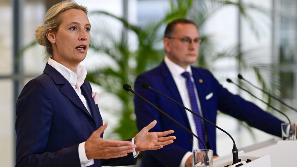 Alice Weidel Tino Chrupalla AfD Germany