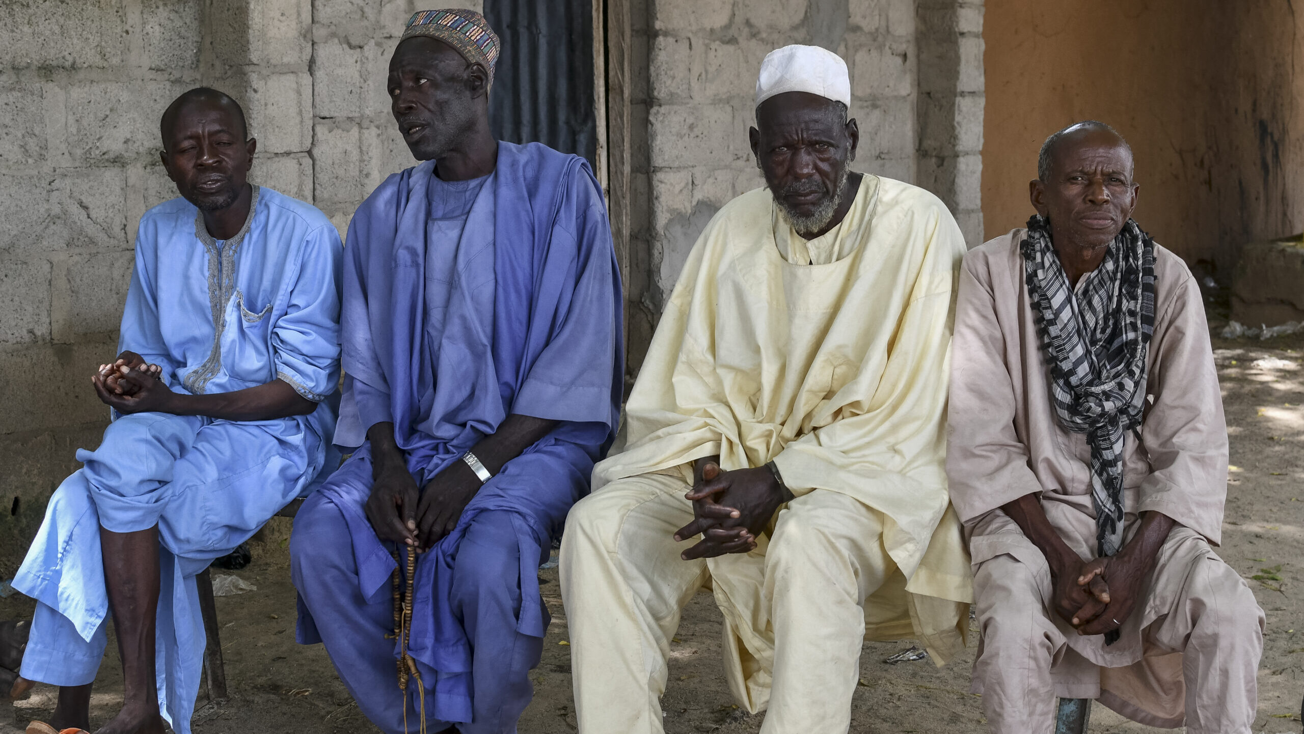Survivors of Boko Haram jihadist attack on their Nigerian village