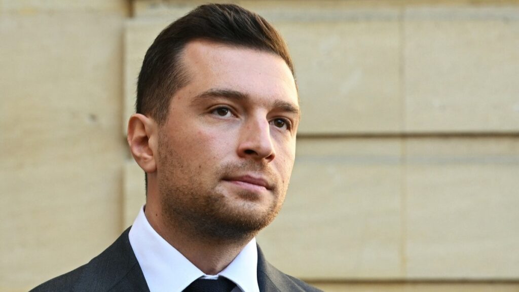 Rassemblement National president Jordan Bardella on April 30, 2025