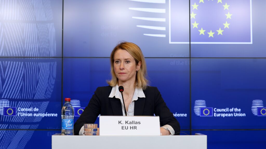 EU High Representative for Foreign Affairs Kaja Kallas