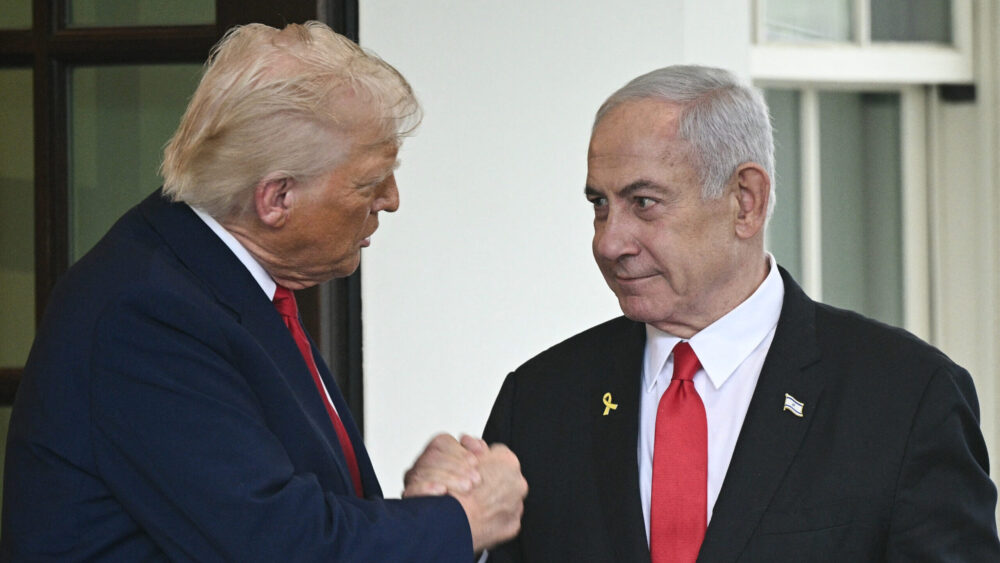Donald Trump and Benjamin Netanyahu