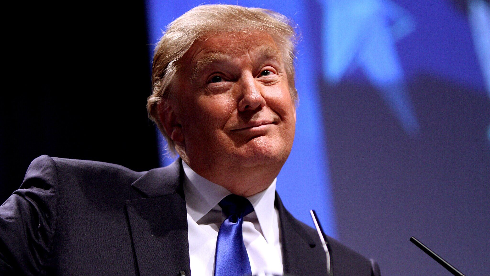 Donald Trump smiling