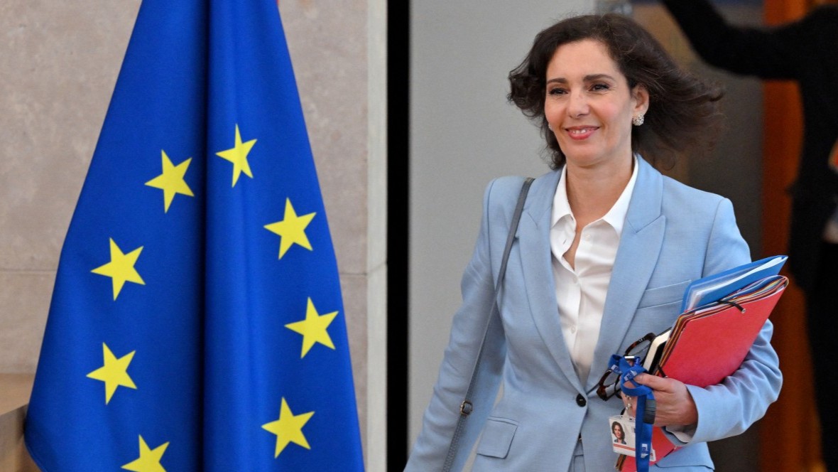 EU Commissioner for Equality, Preparedness and Crisis Management Hadja Lahbib arrives to attend a College of Commissioners meeting at the EU headquarters in Brussels on June 4, 2025.