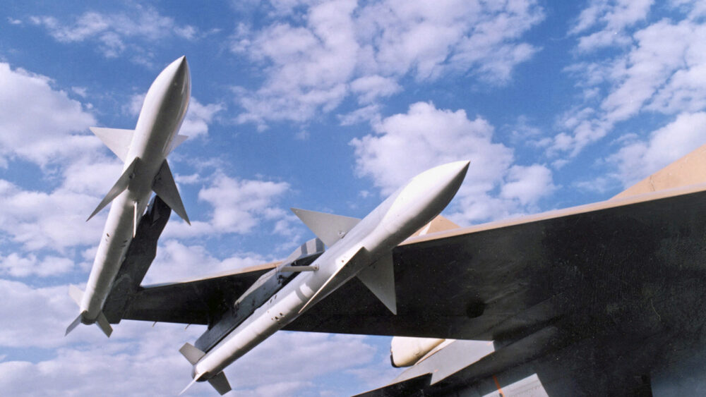 Missiles on an Israeli jet