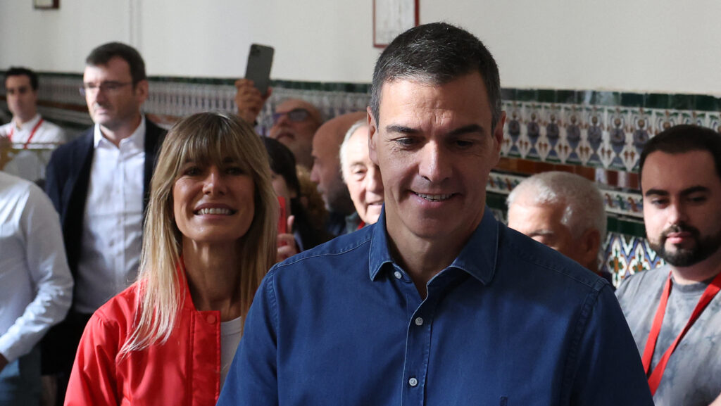 Pedro Sánchez and his wife Begoña Gómez