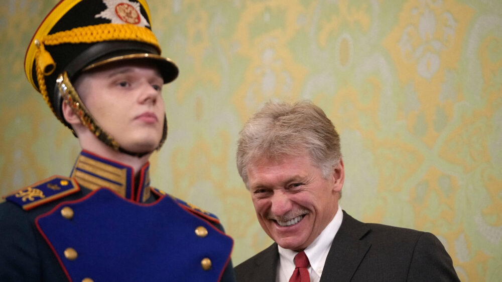 Kremlin spokesman Dmitry Peskov