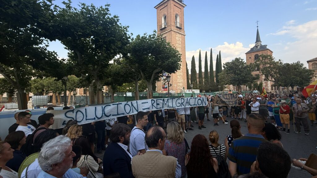 The protest in Alcalá de Henares