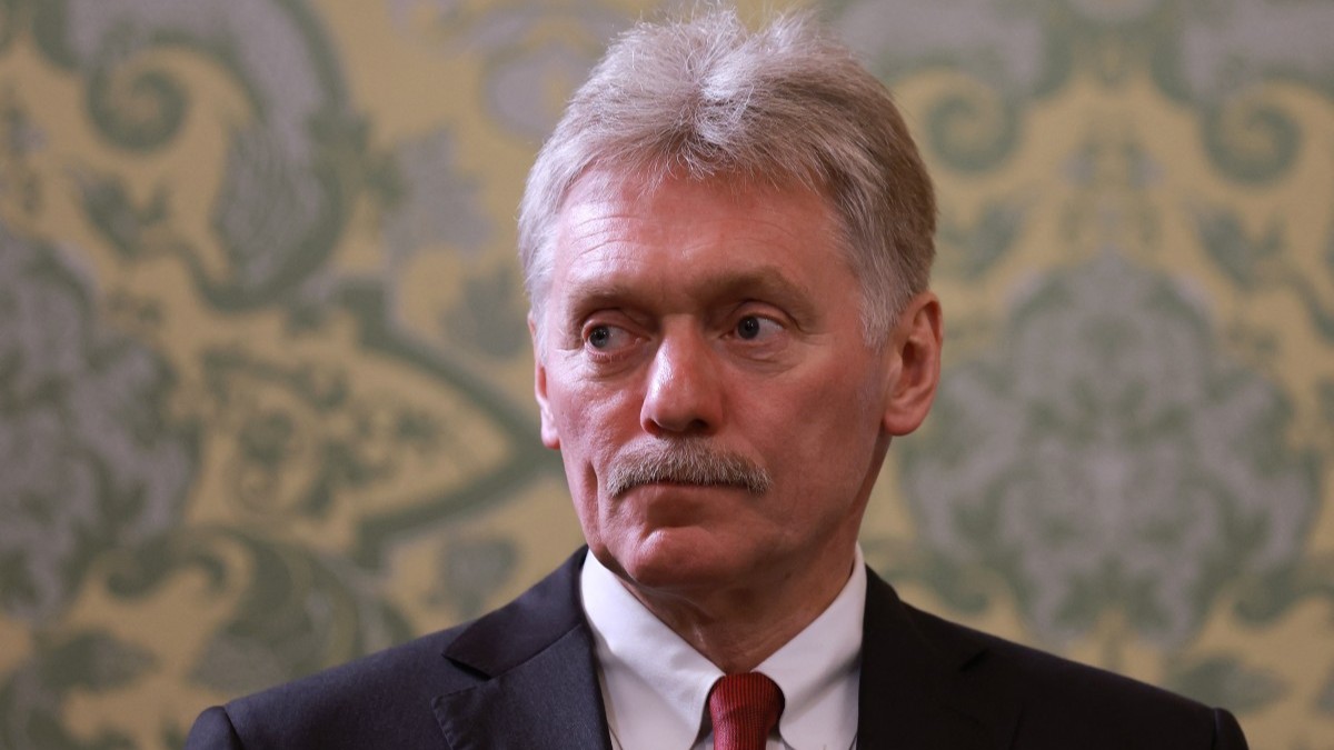 Kremlin spokesman Dmitry Peskov at a meeting between Vladimir Putin and the General Secretary of the Communist Party of Vietnam in Moscow on May 10, 2025.