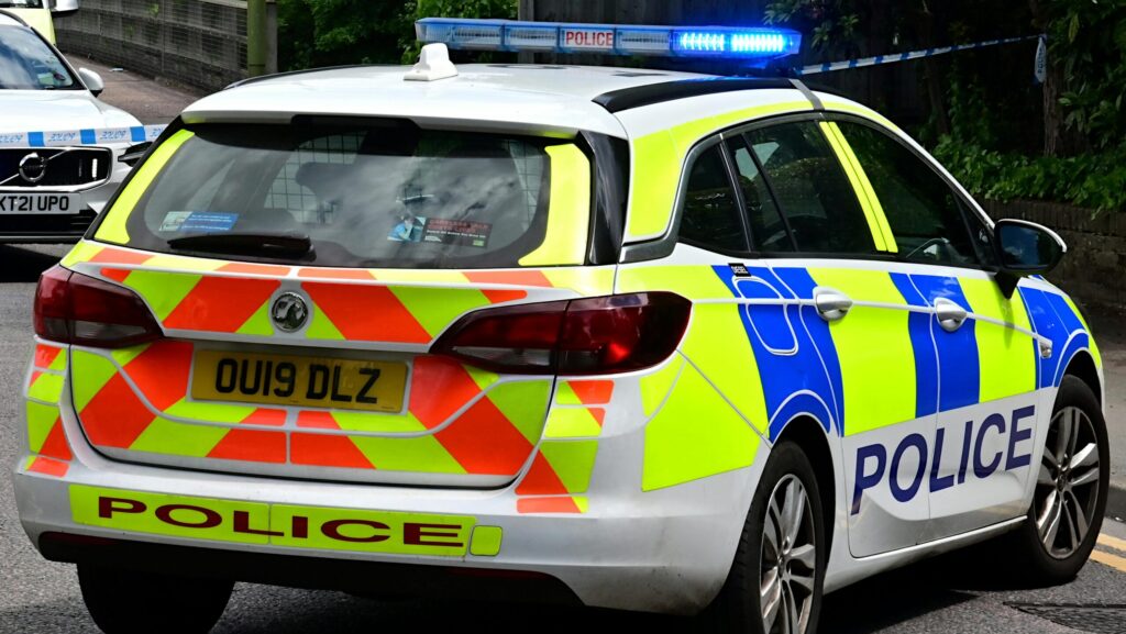 A British police car