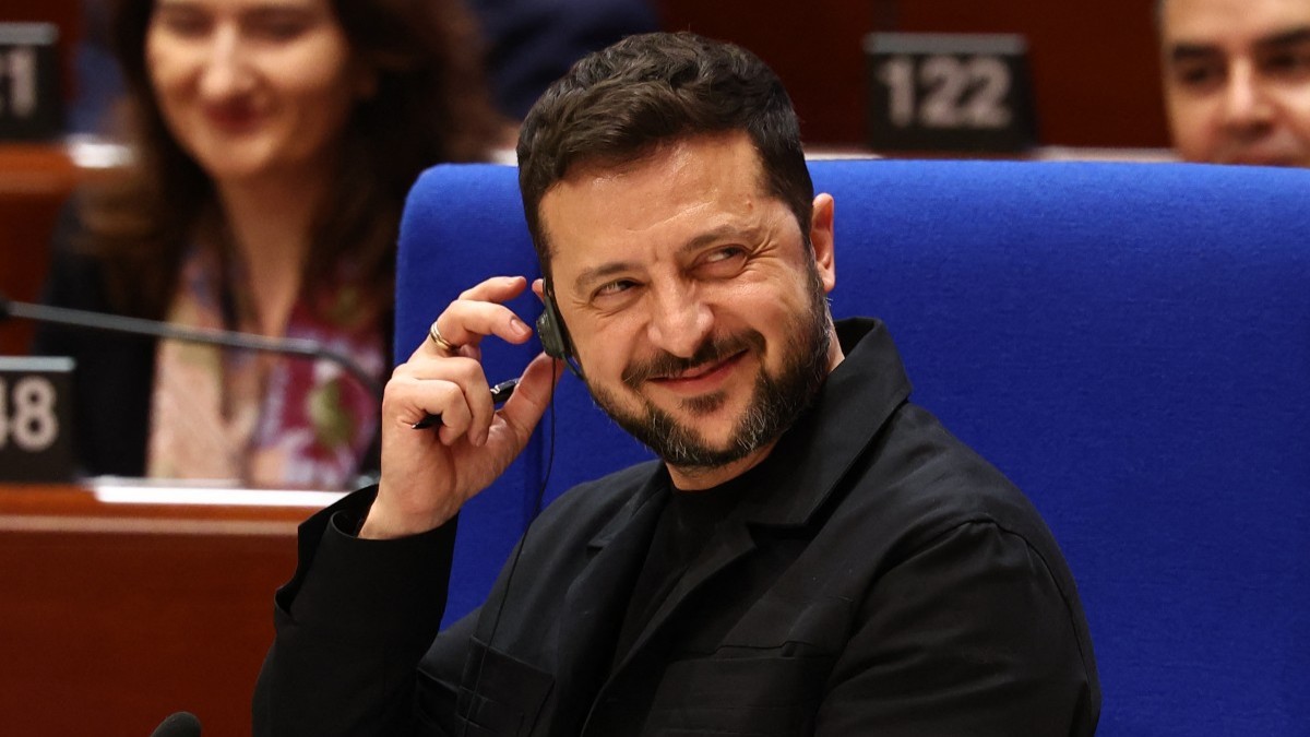 Volodymyr Zelensky at the Parliamentary Assembly of the Council of Europe in Strasbourg on June 25, 2025