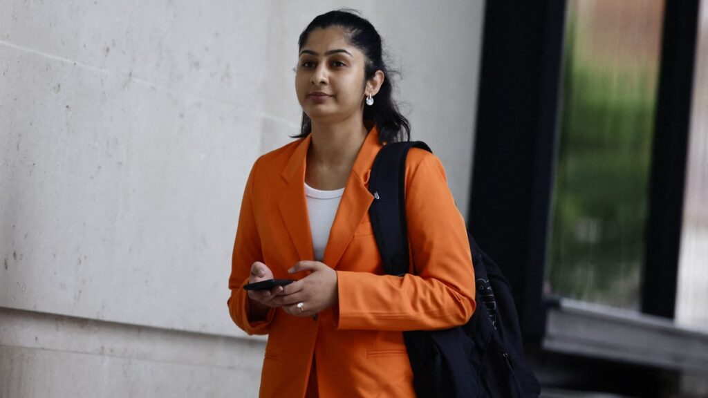 Zarah Sultana, Labour MP for Coventry South, arrives for an interview with the BBC in London on July 21, 2024.