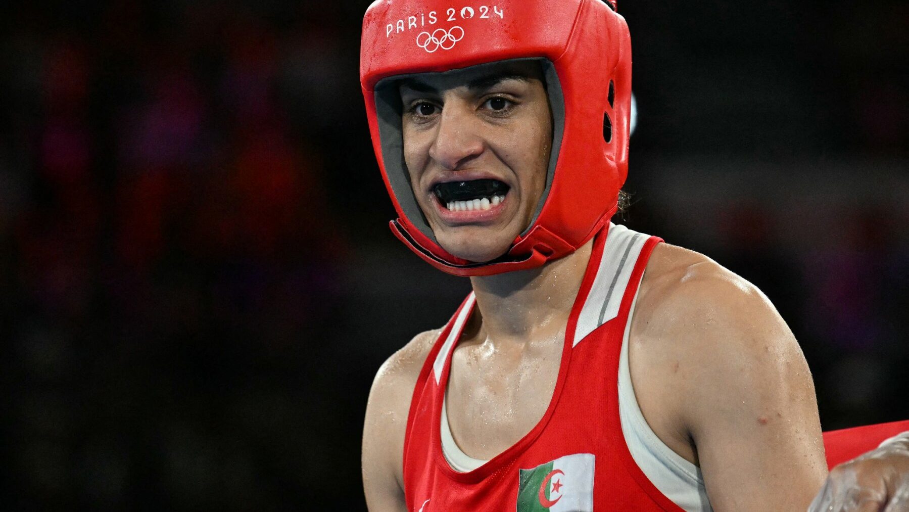 Imane Khelif in boxing gear