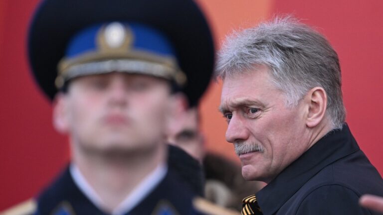 Kremlin spokesperson Dmitry Peskov on May 9, 2025
