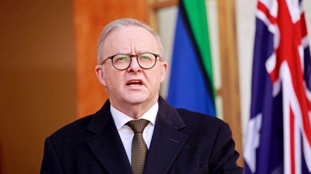 Australian PM Anthony Albanese on Aug 11 2025