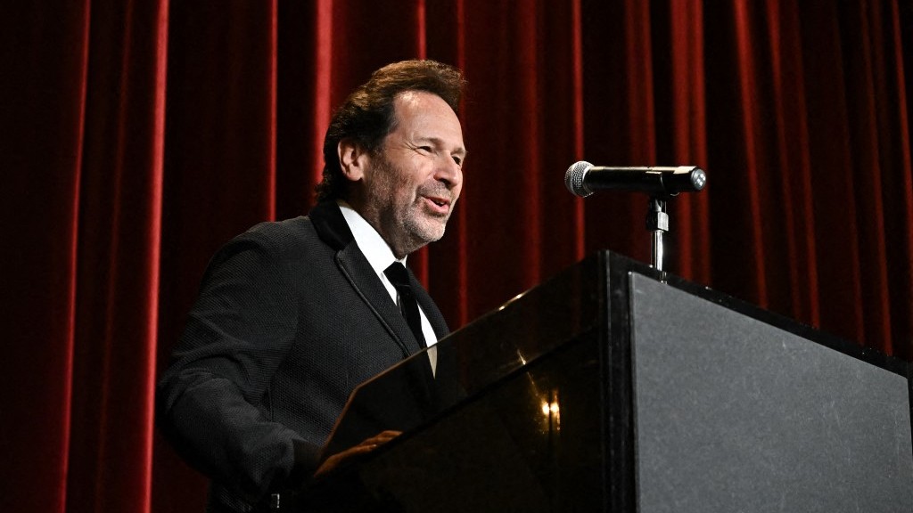 Barry Avrich speaks at the ’Oscar Peterson: Black + White’sNew York Screening at DGA Theater on September 19, 2022 in New York City.