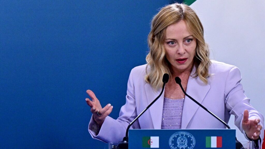 Italy's Prime Minister Giorgia Meloni in Rome on July 23, 2025.
