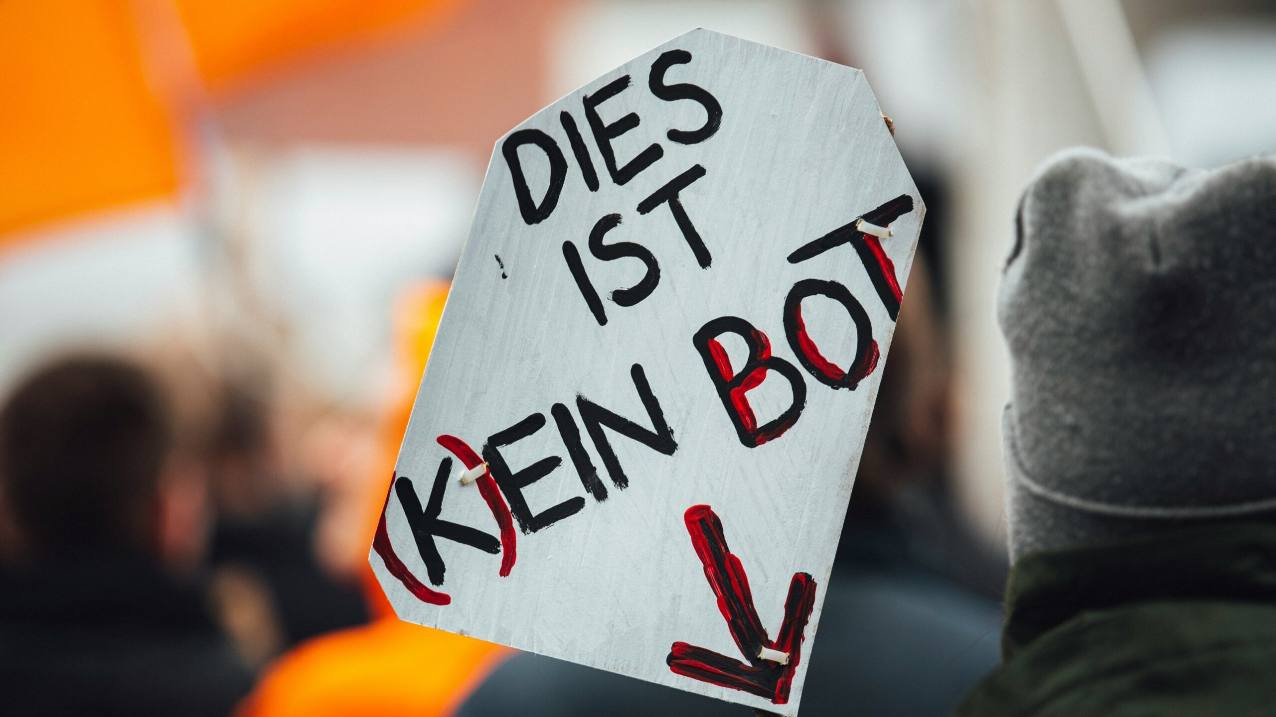 'This is not a bot' (Unsplash)