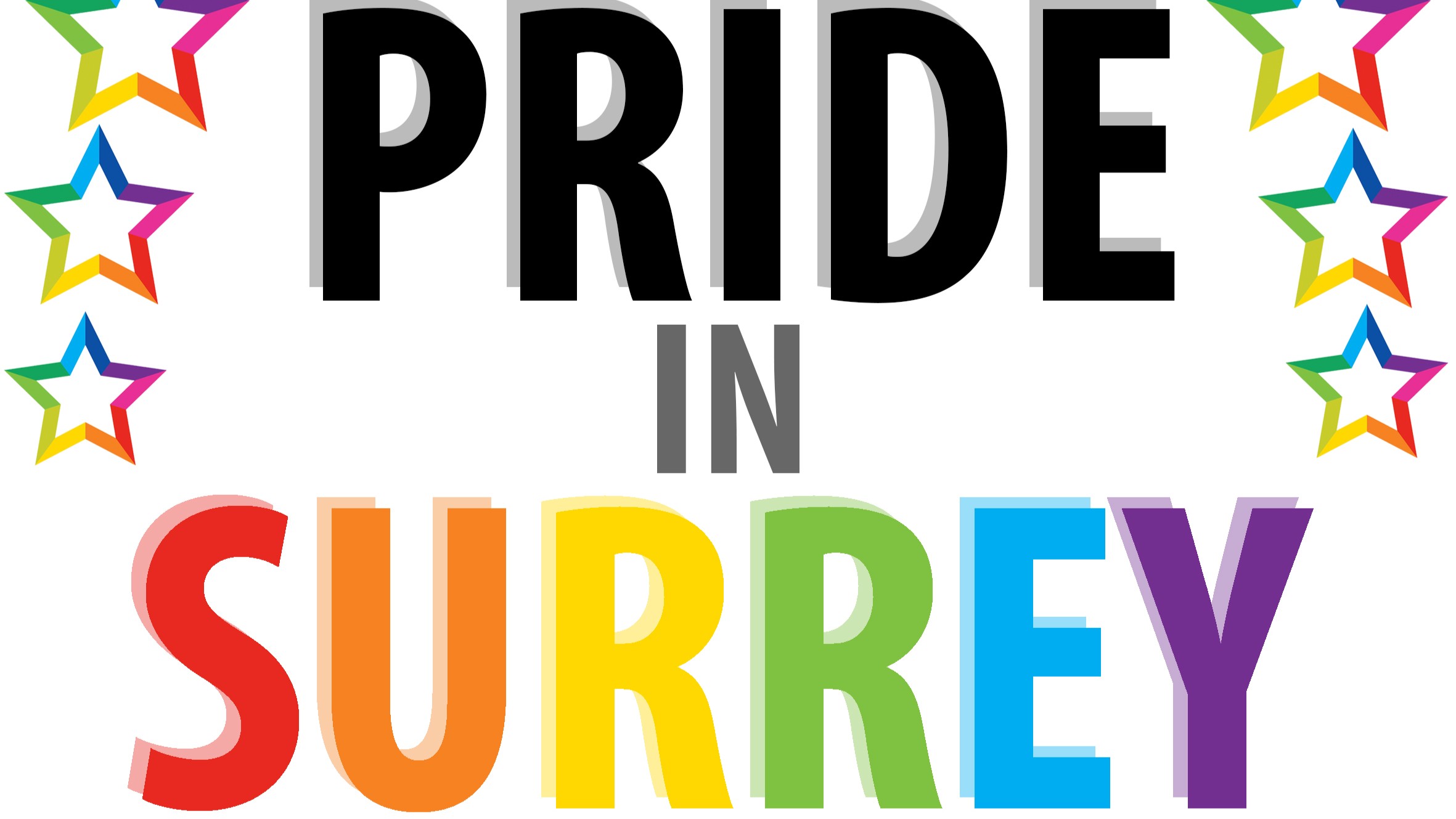 The logo of Pride in Surrey