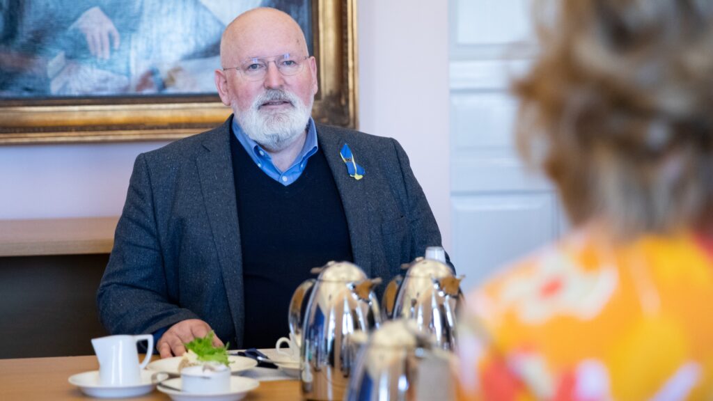Frans Timmermans in 2022 in Finland