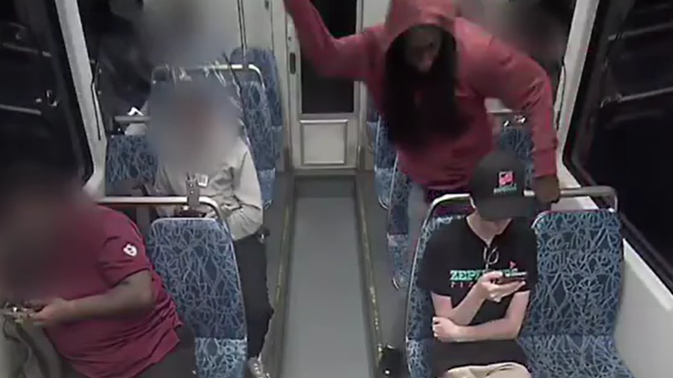 A still of the CCTV footage of the fatal attack