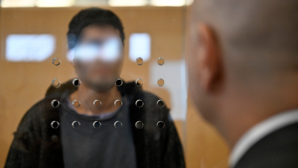 Issa Al Hasan who killed three at the Solingen Festival of Diversity in 2024 arrives for his trial in Düsseldorf, Germany on September 10, 2025.