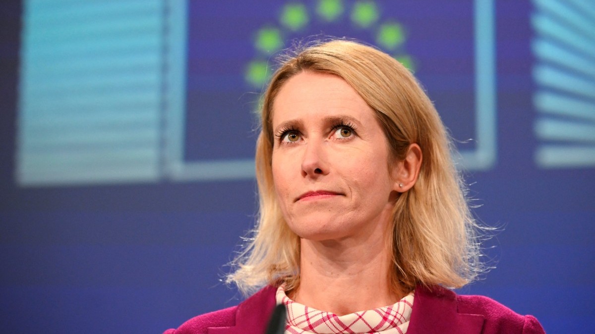 EU High Representative and Vice-President for Foreign Affairs and Security Policy Kaja Kallas during a press conference on the Mercosur trade agreement in Brussels, on September 3, 2025