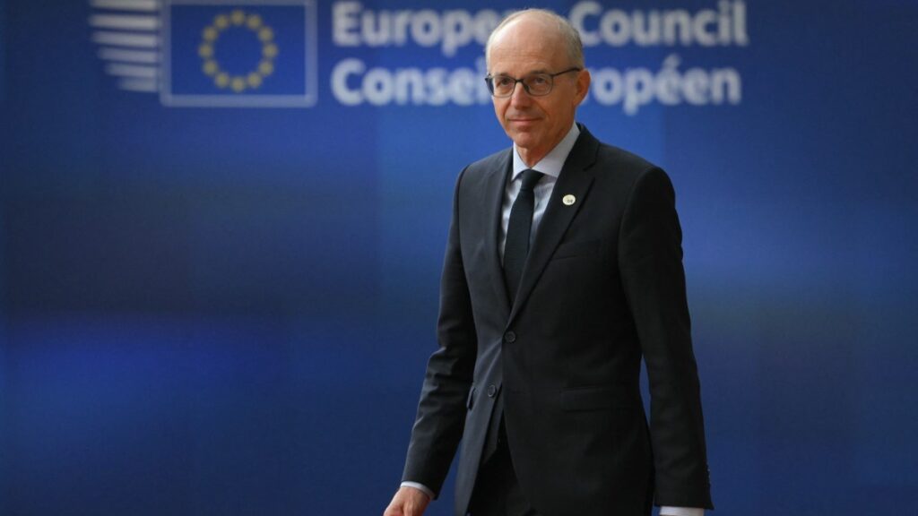 Luxembourg’s Prime Minister Luc Frieden arrives to attend the European Council in Brussels on June 26, 2025.