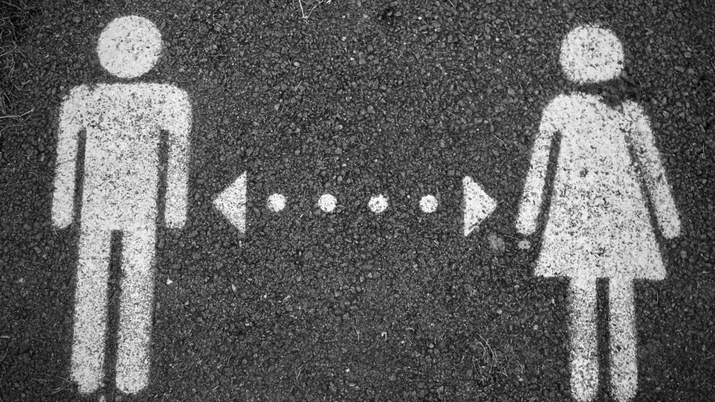 Male and female symbols (illustration, Unsplash)