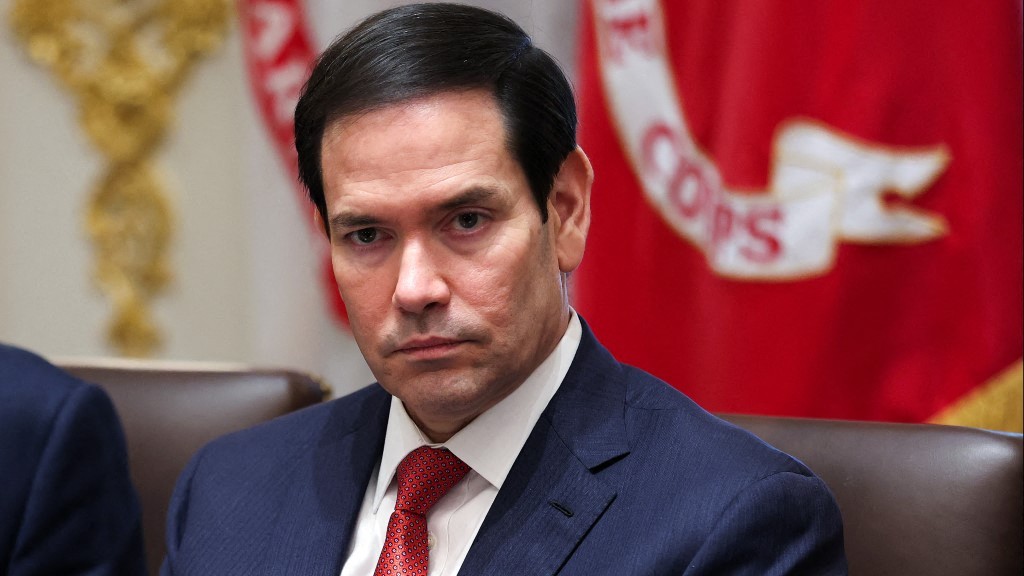 U.S. Secretary of State Marco Rubio attends a Cabinet meeting with President Donald Trump at the White House on October 09, 2025.