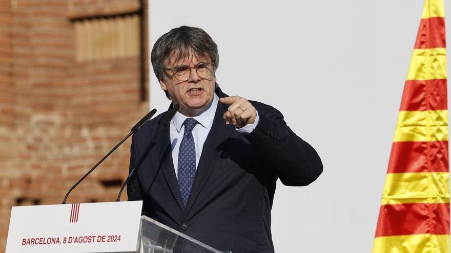 Carles Puigdemont in Barcelona in 2024