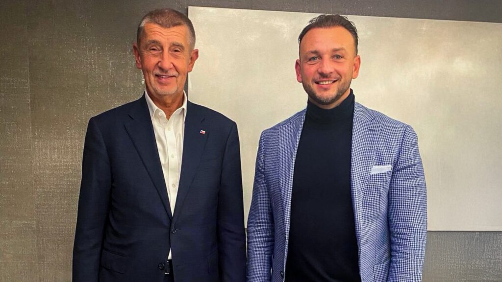 Czech Prime Minister-elect Andrej Babiš and Slovak interior minister Matúš Šutaj Eštok