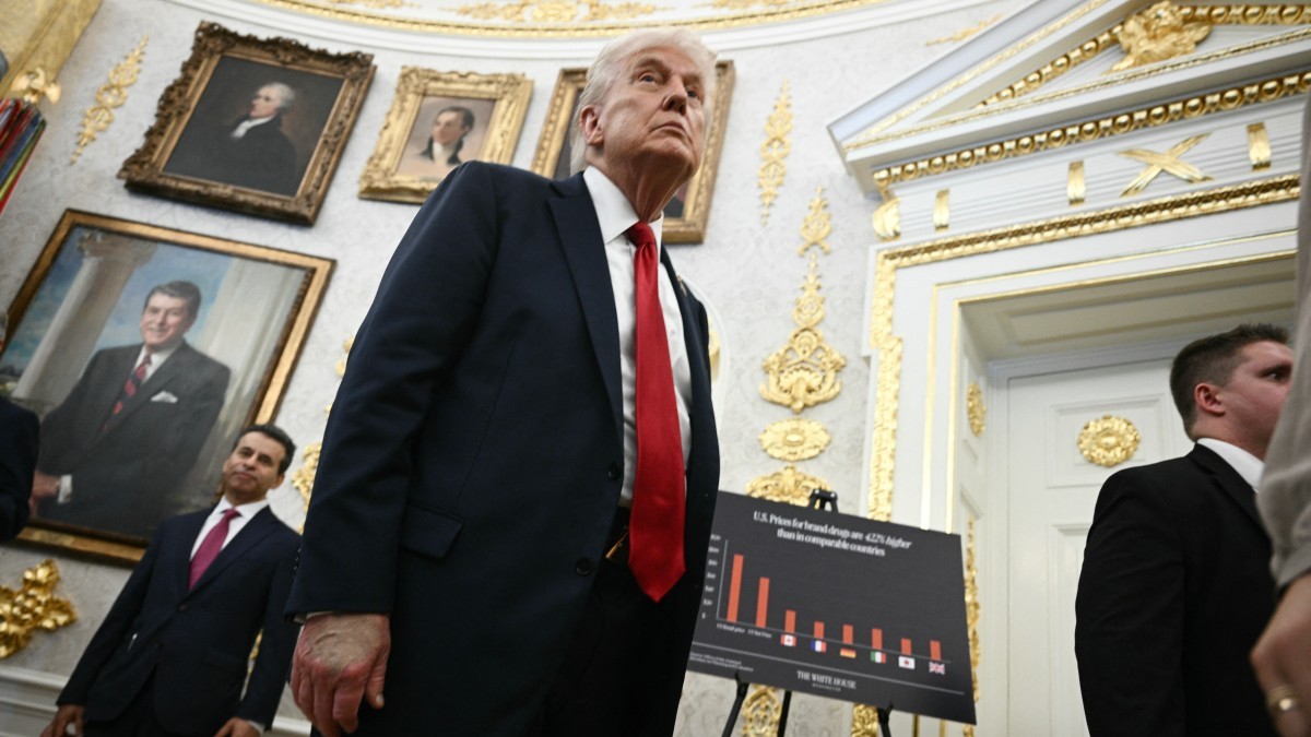 U.S. President Donald Trump in the Oval Office on September 30, 2025