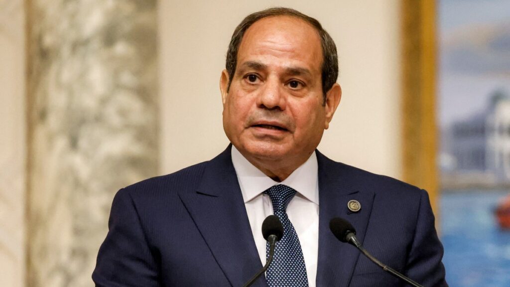 Egyptian President in April 2025 in Cairo