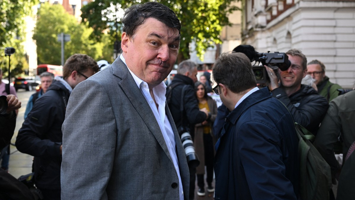Irish writer and director Graham Linehan arrives at Westminster Magistrates' Court in London on September 4, 2025.