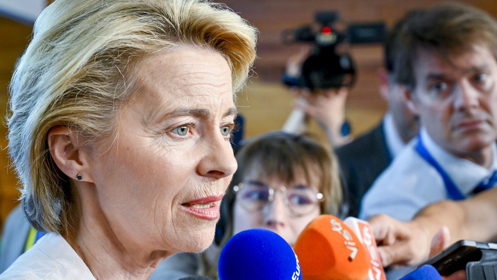 Commission President Ursula von der Leyen on January 13, 2024