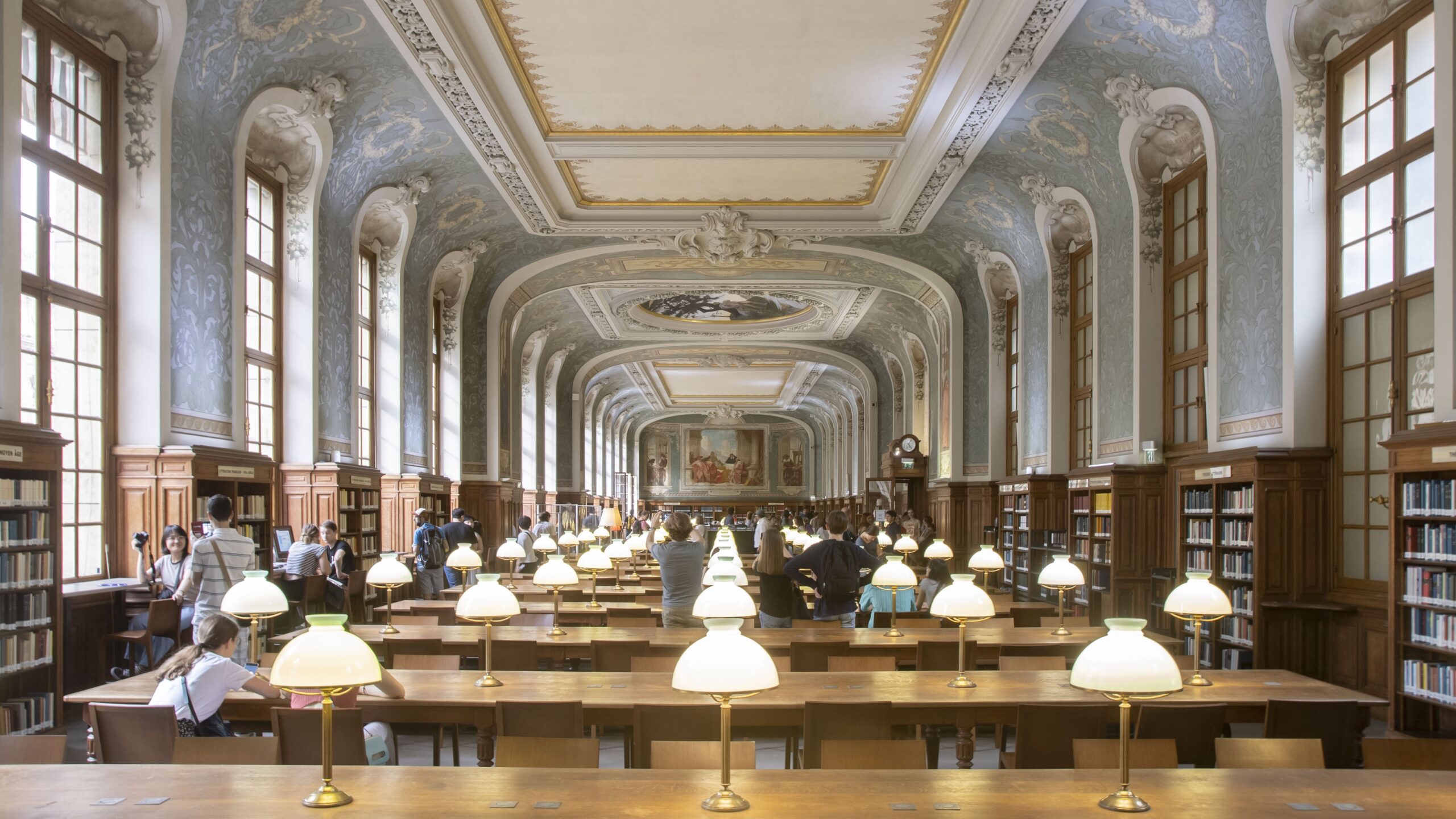 The library of Sorbonne University, Paris