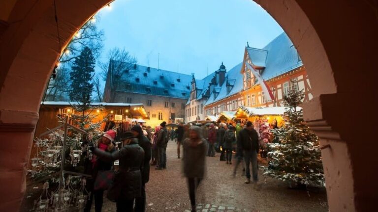 The Christmas market in Erbach, Germany