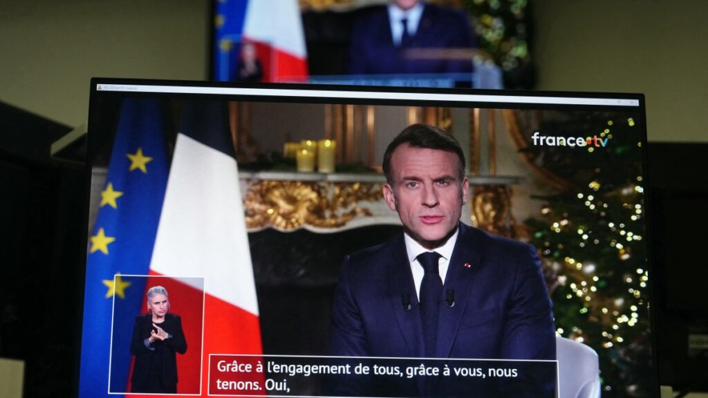 Macron’s Grim Wishes for a Year of Misery