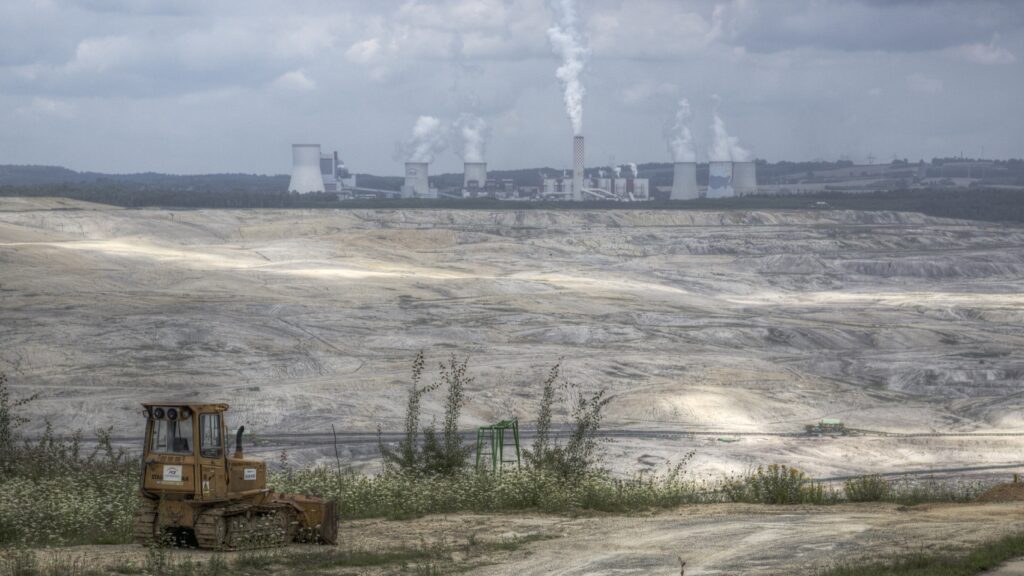 The Turow coal mine and power station in Lower Silesia, Poland